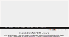 Desktop Screenshot of ontarionorthfishing.com